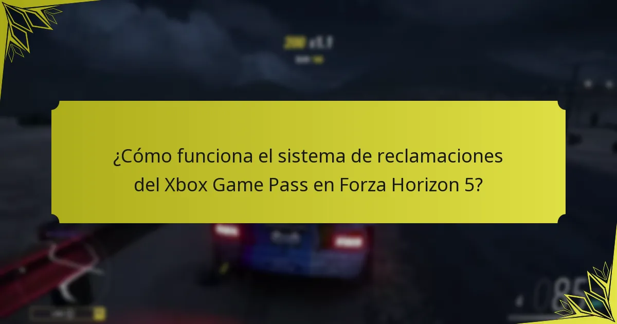 ¿Cómo afecta el compromiso de los jugadores a las reclamaciones en Forza Horizon 5?
