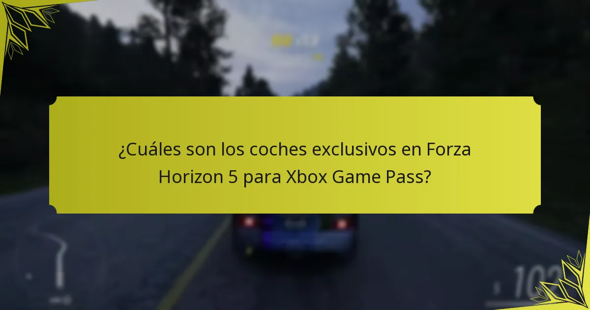 ¿Cuándo están disponibles los coches exclusivos en Forza Horizon 5?