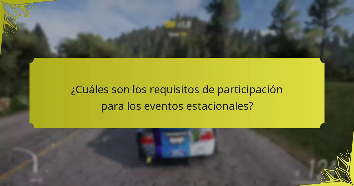 ¿Cómo se comparan los eventos estacionales con otros tipos de eventos en Forza Horizon 5?