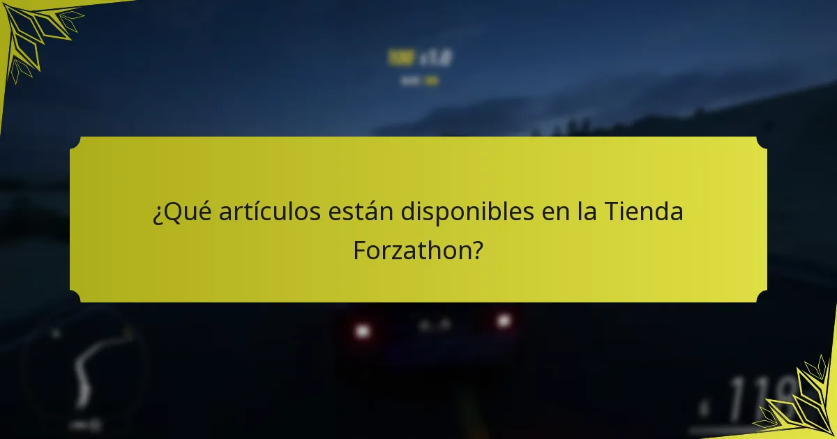 ¿Cómo mejoran los artículos de la Tienda Forzathon la jugabilidad?